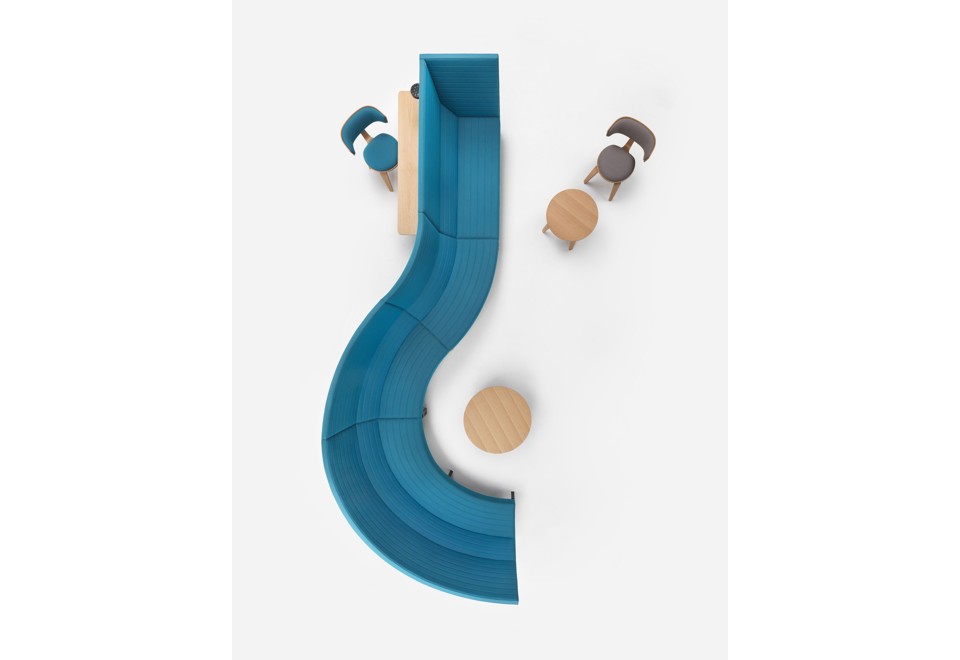 terza foto STRIPES S Divano componibile in tessuto