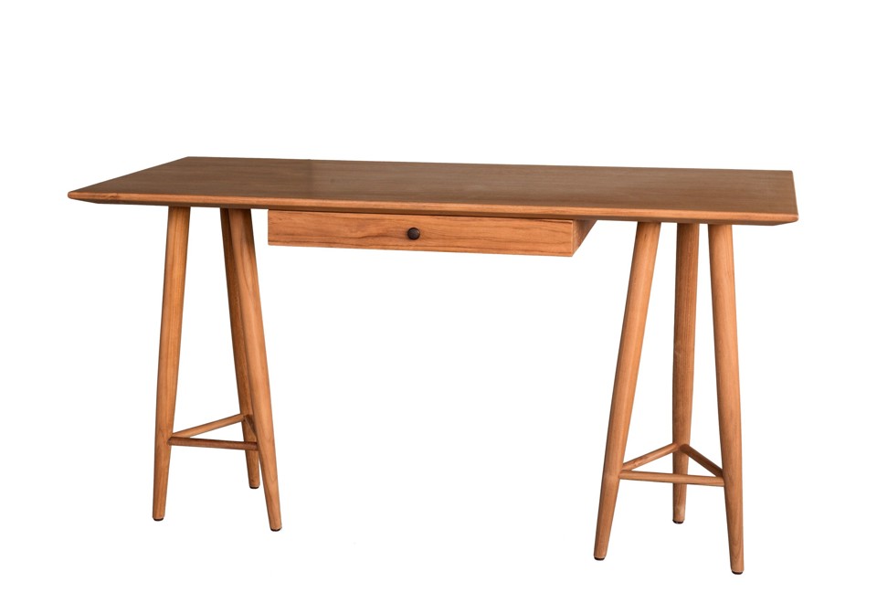 prima foto GIANNO Scrivania rettangolare in teak con cassetti