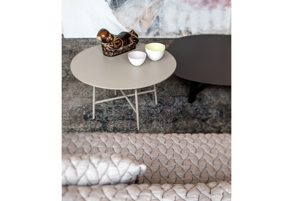 terza foto TIA MARIA Tavolino rotondo in MDF e acciaio