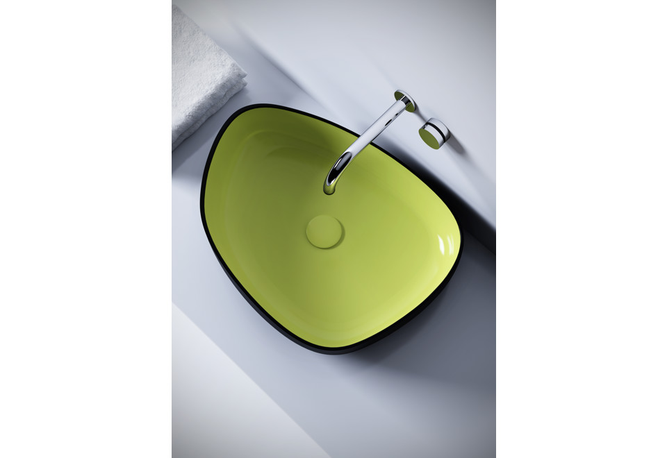 terza foto METAMORFOSI Lavabo da appoggio in ceramica