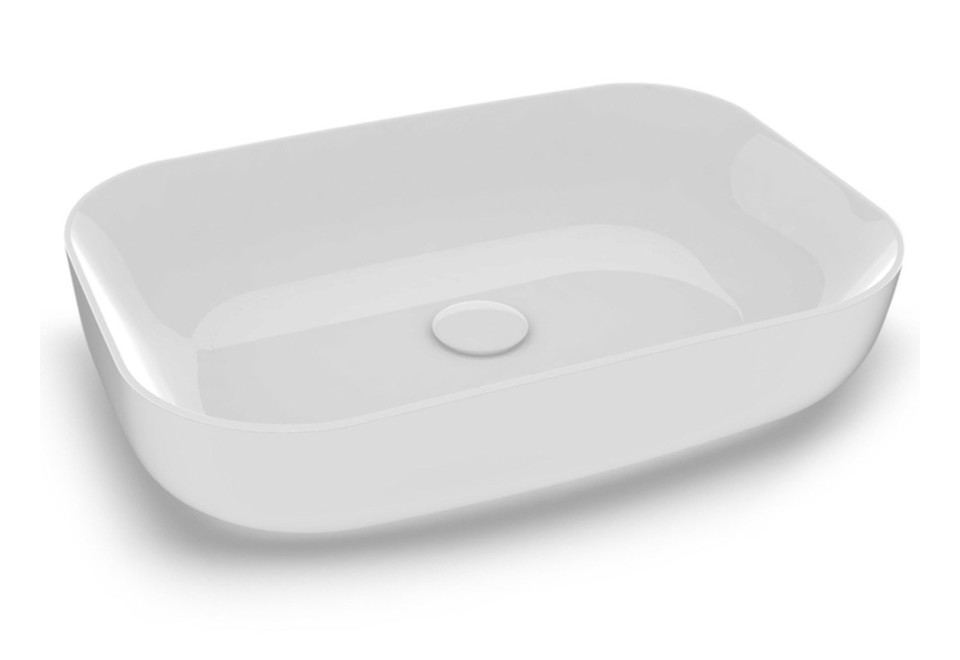 prima foto METAMORFOSI Lavabo da appoggio rettangolare in ceramica