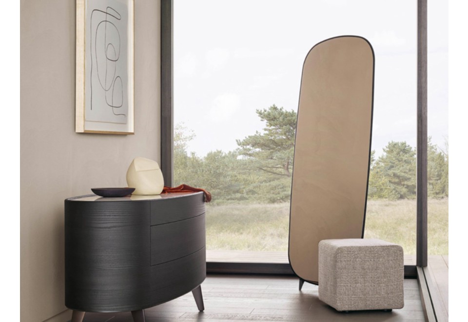 prima foto AUDREY Specchio da terra rettangolare in legno con cornice