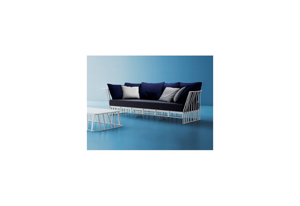 seconda foto HAMPTONS GRAPHICS Divano da giardino in alluminio