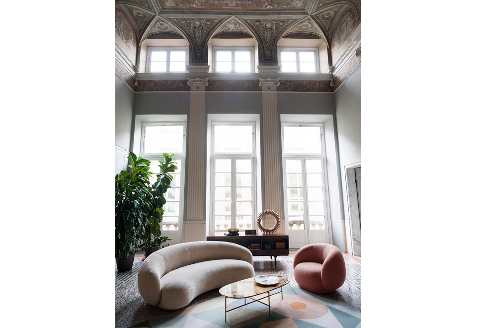 terza foto JULEP Divano in tessuto a 3 posti