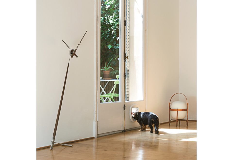 seconda foto PISA Orologio da terra in ottone e legno