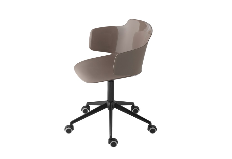 prima foto CLASSY Sedia girevole in polipropilene a 5 razze con braccioli