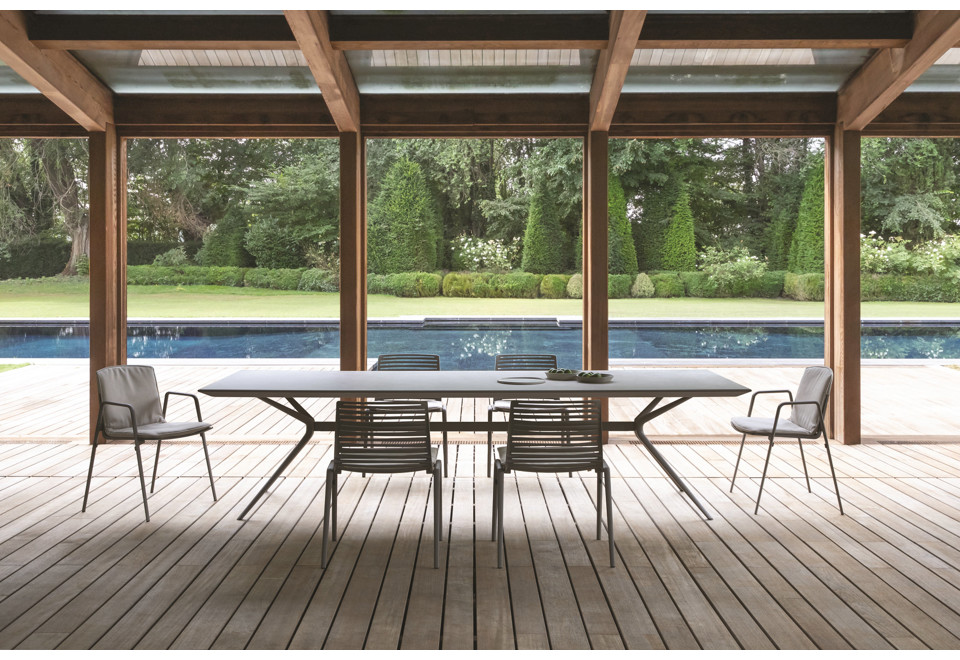 terza foto MOAI Tavolo da giardino rettangolare in alluminio