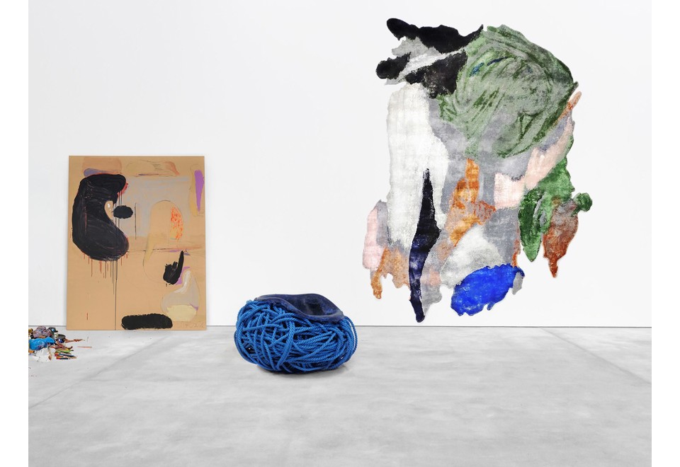 seconda foto UNTITLED (GREY / DRIP EDIT) Tappeto fatto a mano su misura