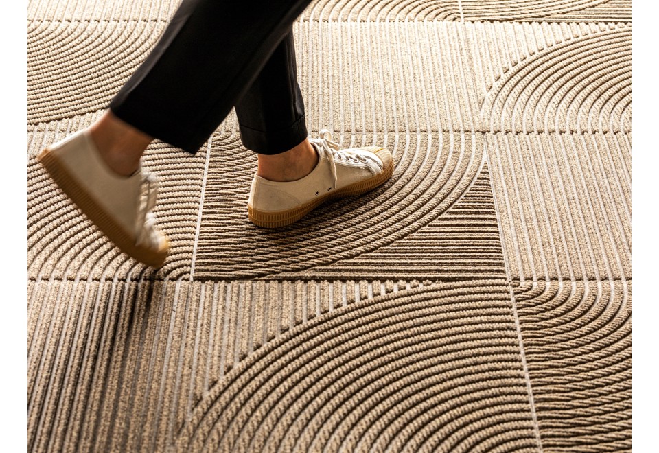 prima foto ZEN Moquette a tinta unita in tessuto a quadrotte