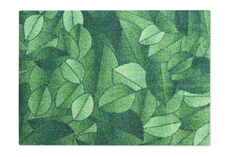 prima foto FOLIAGE GREEN DAWN Tappeto rettangolare in materiale riciclato