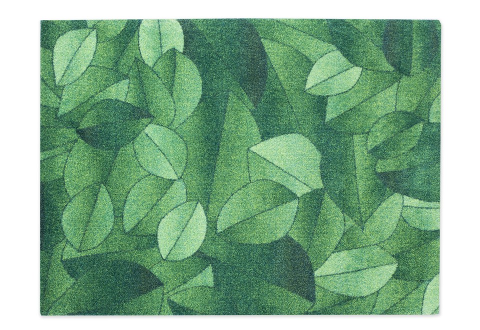 seconda foto FOLIAGE GREEN DAWN Tappeto rettangolare in materiale riciclato