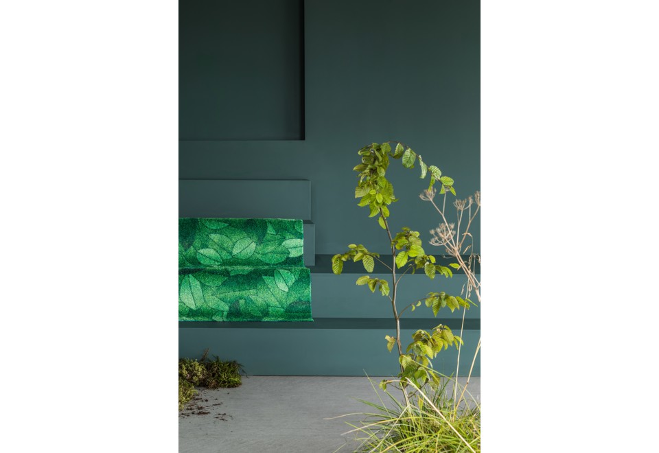 terza foto FOLIAGE GREEN DAWN Tappeto rettangolare in materiale riciclato