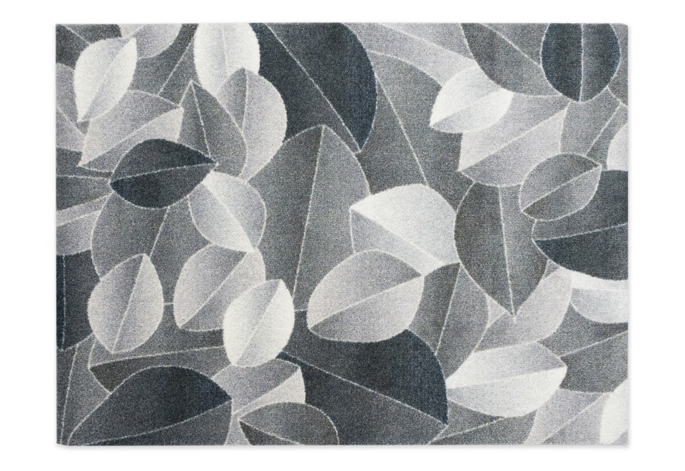 seconda foto FOLIAGE SILVER NIGHT Tappeto rettangolare in materiale riciclato