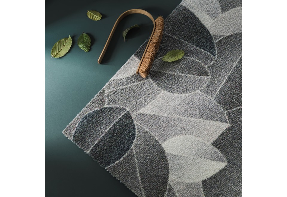 terza foto FOLIAGE SILVER NIGHT Tappeto rettangolare in materiale riciclato