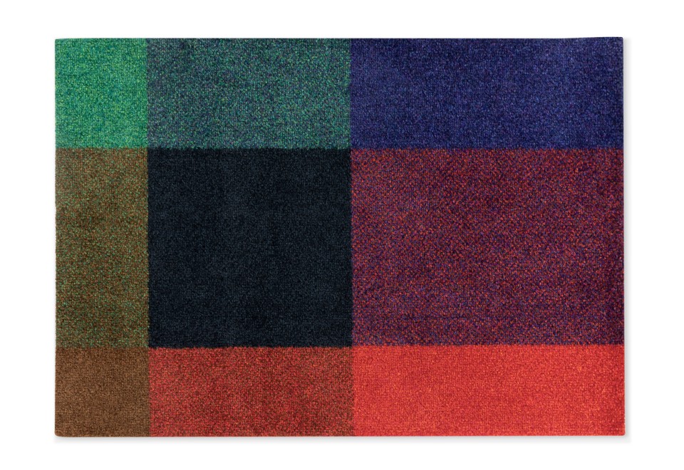 prima foto MIX GEM Tappeto rettangolare in materiale riciclato