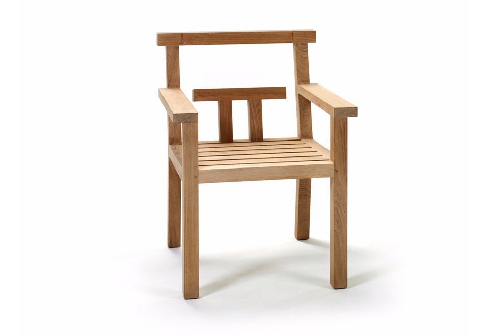 prima foto NARA Sedia in teak con braccioli