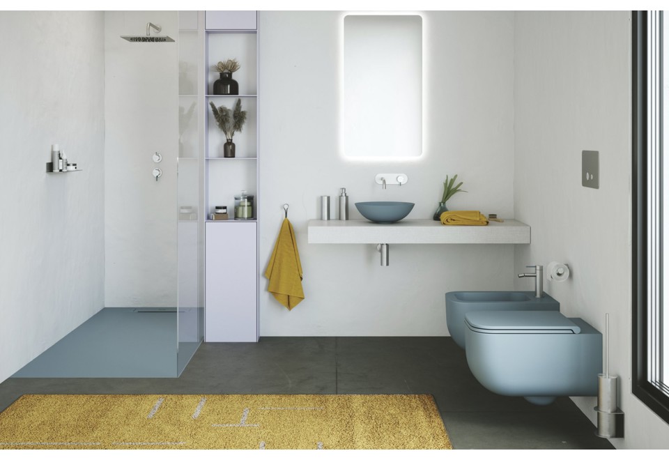 seconda foto REVOLUTION® Wc sospeso in Solid Surface