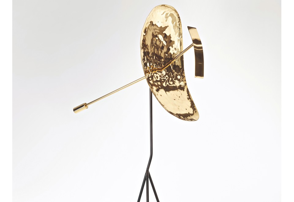 prima foto RIBOT Lampada da terra in ottone martellato