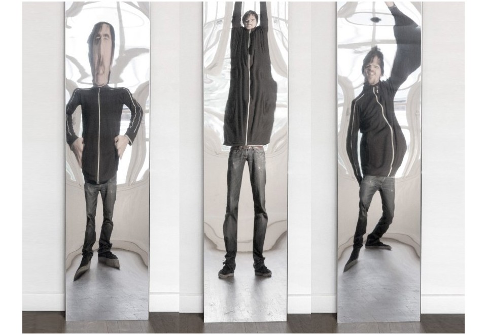 seconda foto DISTORTING MIRROR Specchio rettangolare da parete