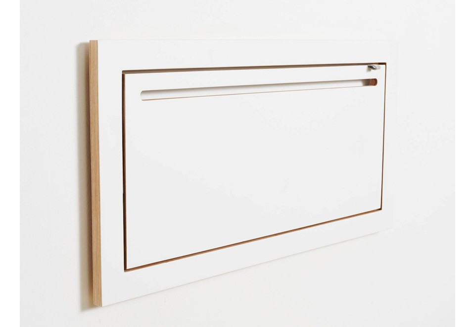 seconda foto FLÄPPS HÄNGRAIL WHITE Appendiabiti da parete in compensato