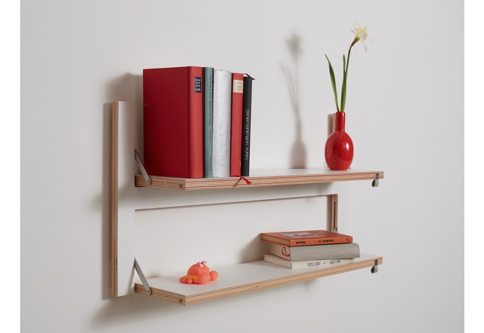 seconda foto FLÄPPS 80x40x2 WHITE Libreria ufficio in compensato