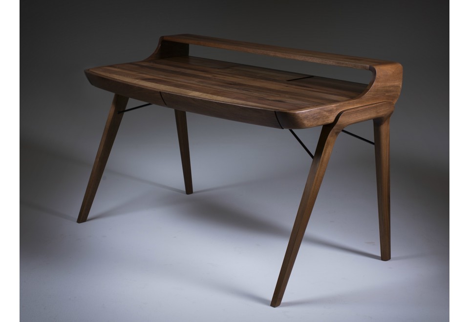 prima foto PICARD Scrivania rettangolare in legno con cassetti