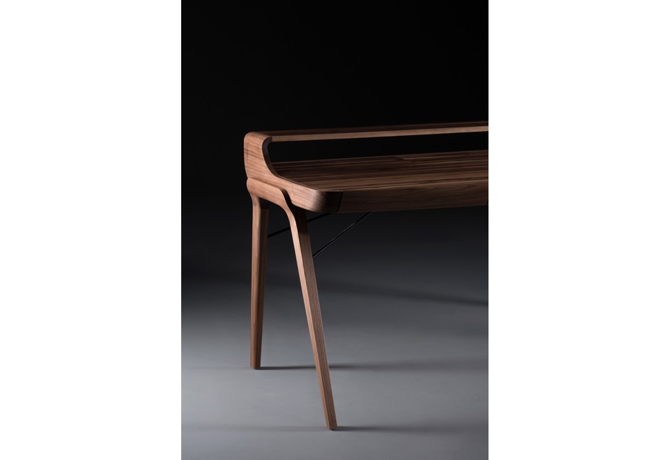 terza foto PICARD Scrivania rettangolare in legno con cassetti