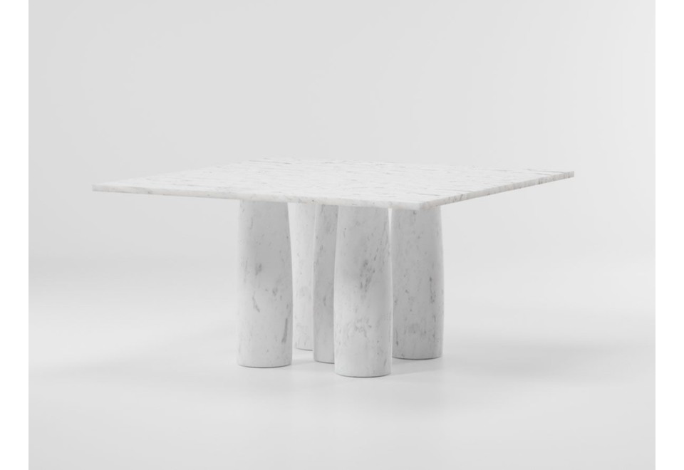 prima foto IL COLONNATO Tavolo da pranzo quadrato in marmo