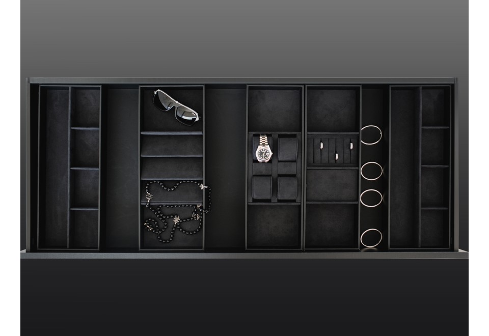 prima foto FINATTI Divisori per cassetti in legno e camoscio