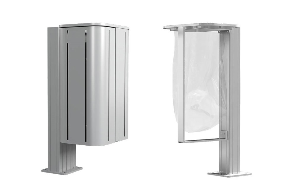 prima foto IXEA Portarifiuti in metallo per esterni