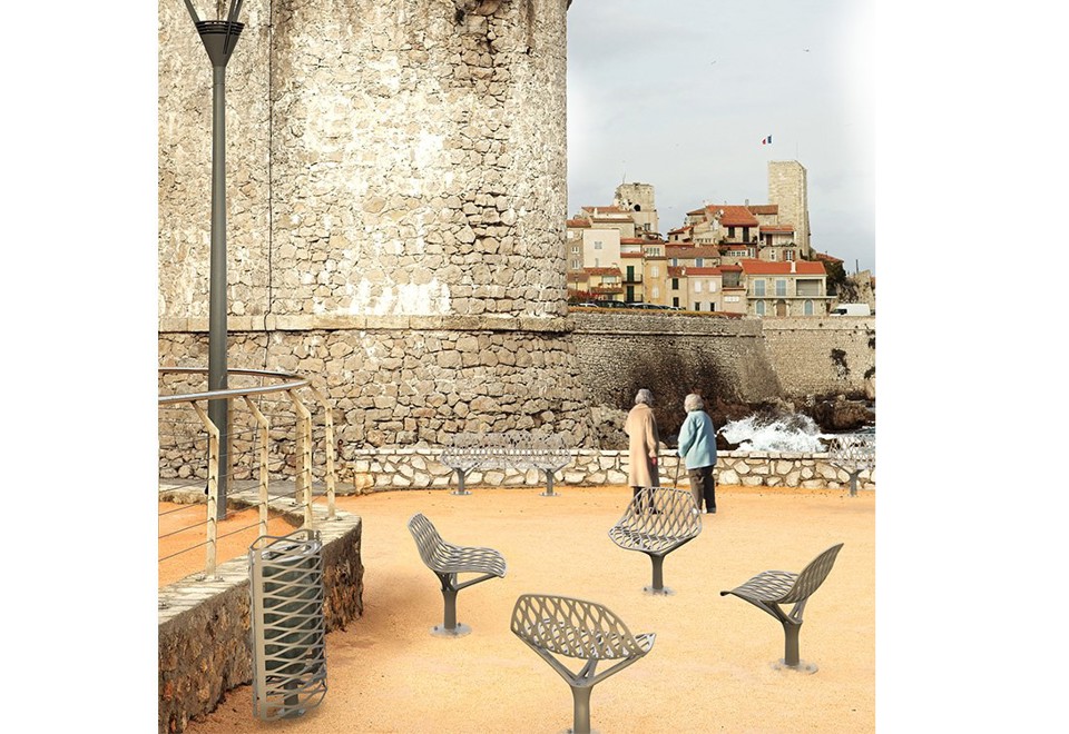 terza foto KEA Seduta da esterni in metallo