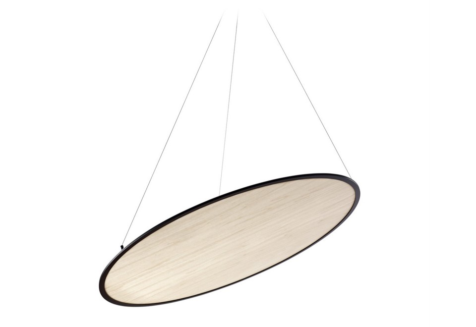 prima foto SUNS Pannello acustico a sospensione in legno impiallacciato