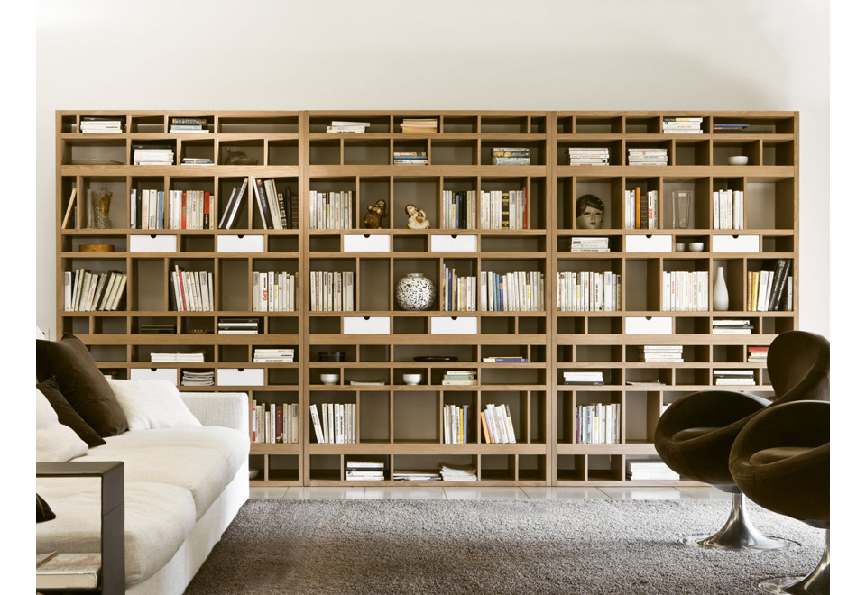 prima foto BABELE Libreria a giorno con cassetti
