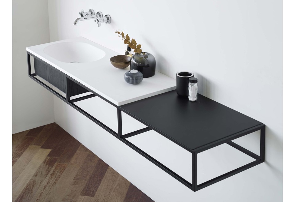 prima foto FRAME Consolle lavabo sospeso con cassetti