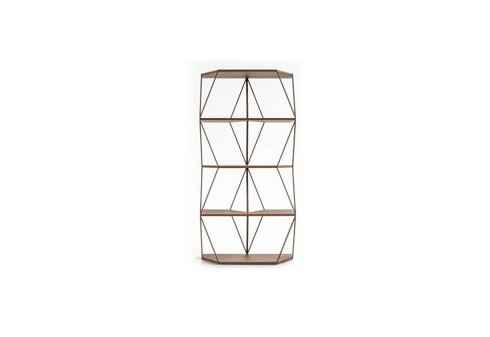 prima foto SECRET CUBIC SHELVES Libreria a giorno a parete in acciaio verniciato a polvere