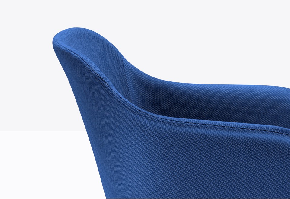 terza foto BABILA XL Sedia in tessuto con braccioli